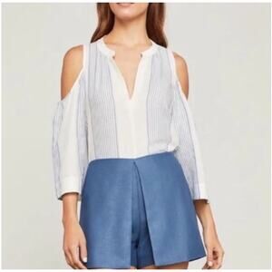 BCBGMaxAzria Women’s Blue Chintz Overlap Skort Size XS